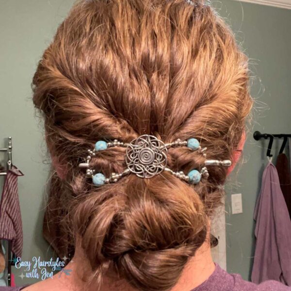 Flexi Clip holding hair style for blog post maintaining